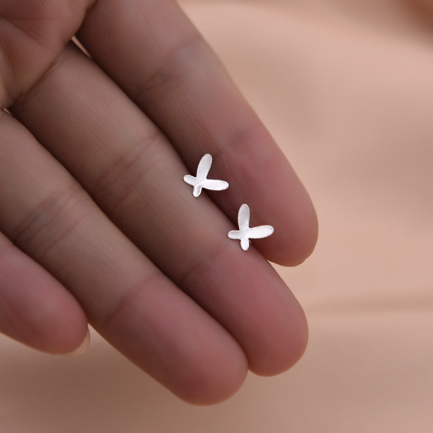 S925 Sterling Silver Butterfly Stud Earrings Women Ladies Girls Jewelry Gift NEW5