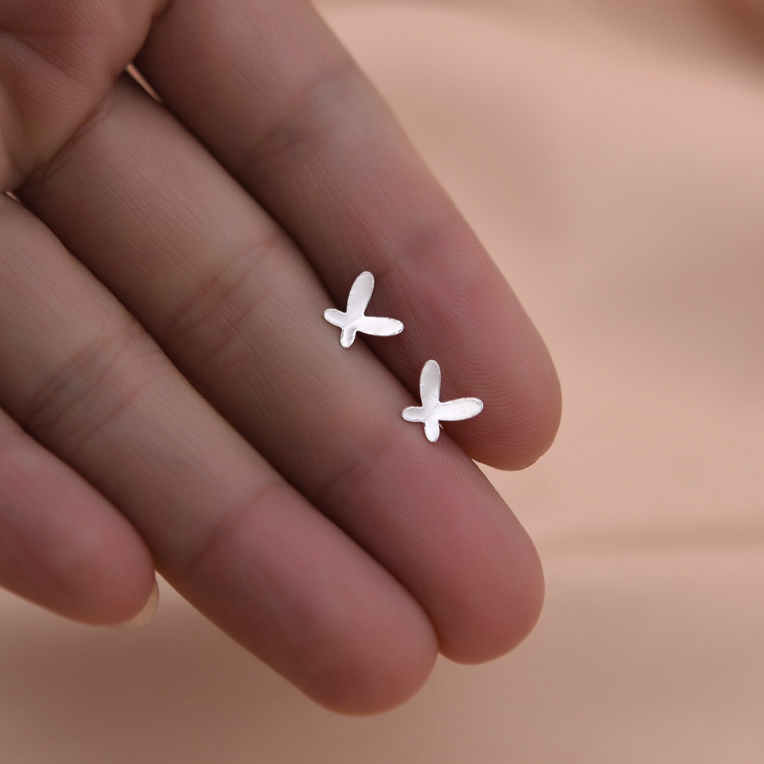 S925 Sterling Silver Butterfly Stud Earrings Women Ladies Girls Jewelry Gift NEW5