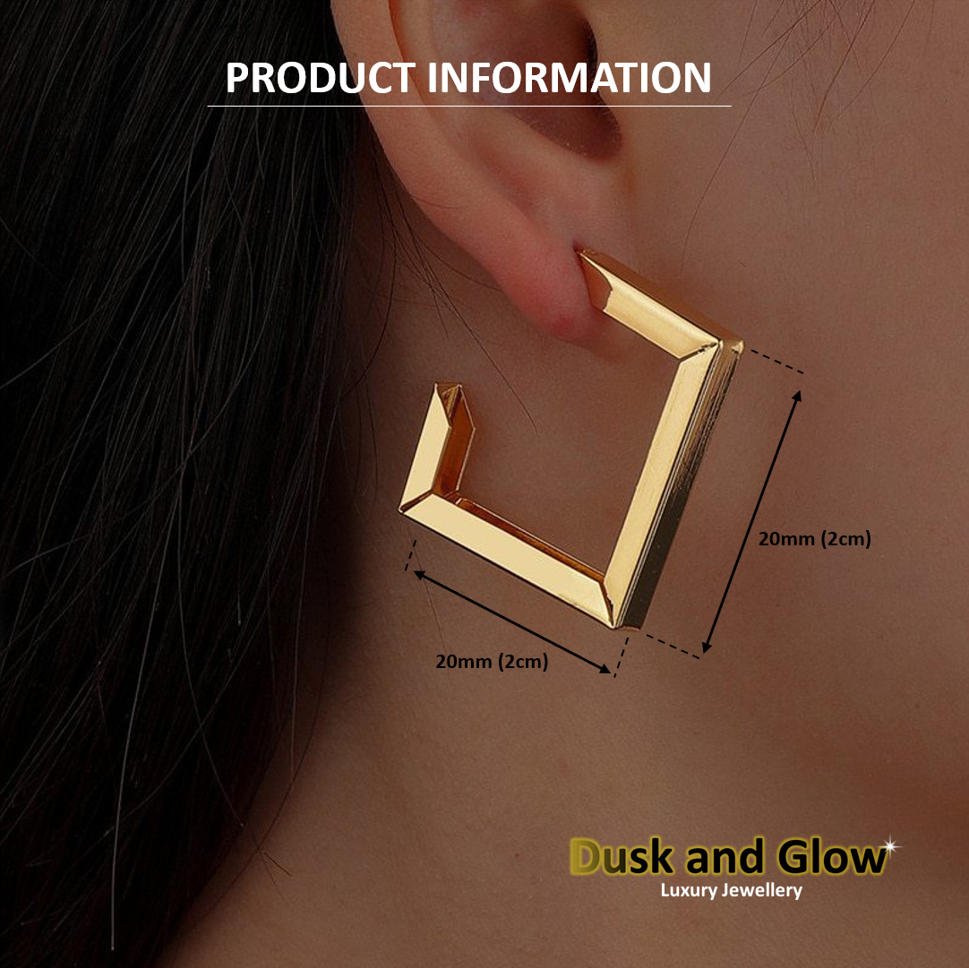 UK Women Ladies Gold Hoop Stud Earrings Designer Fashion Girl Jewellery Gift NEW1