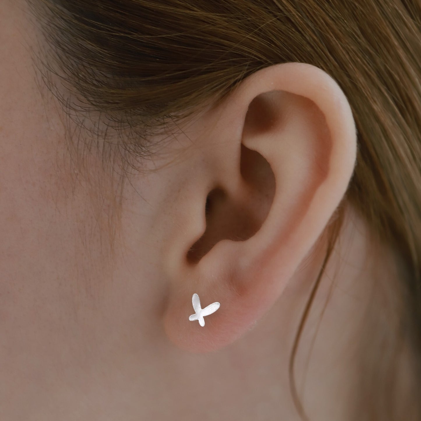 S925 Sterling Silver Butterfly Stud Earrings Women Ladies Girls Jewelry Gift NEW2