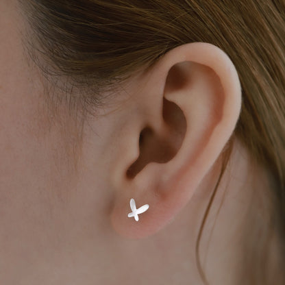 S925 Sterling Silver Butterfly Stud Earrings Women Ladies Girls Jewelry Gift NEW2