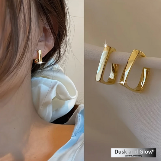 Gold Huggie Hoop Stud Earrings Solid 925 Sterling Silver Women Jewellery Gift UK4