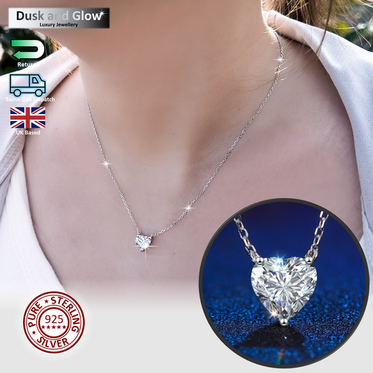 925 Sterling Silver Necklace Pendant Charm Pendant Women Ladies Girl Gift UK NEW1