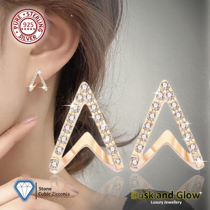 Solid 925 Sterling Earrings CZ Fashion Women Ladies Girls Wedding Gift UK NEW0