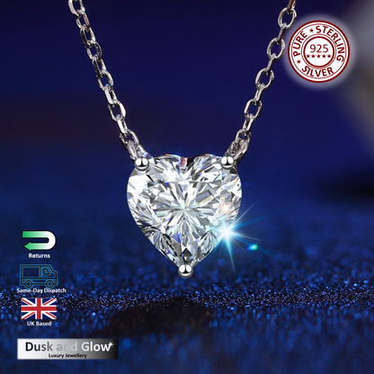 925 Sterling Silver Necklace Pendant Charm Pendant Women Ladies Girl Gift UK NEW0
