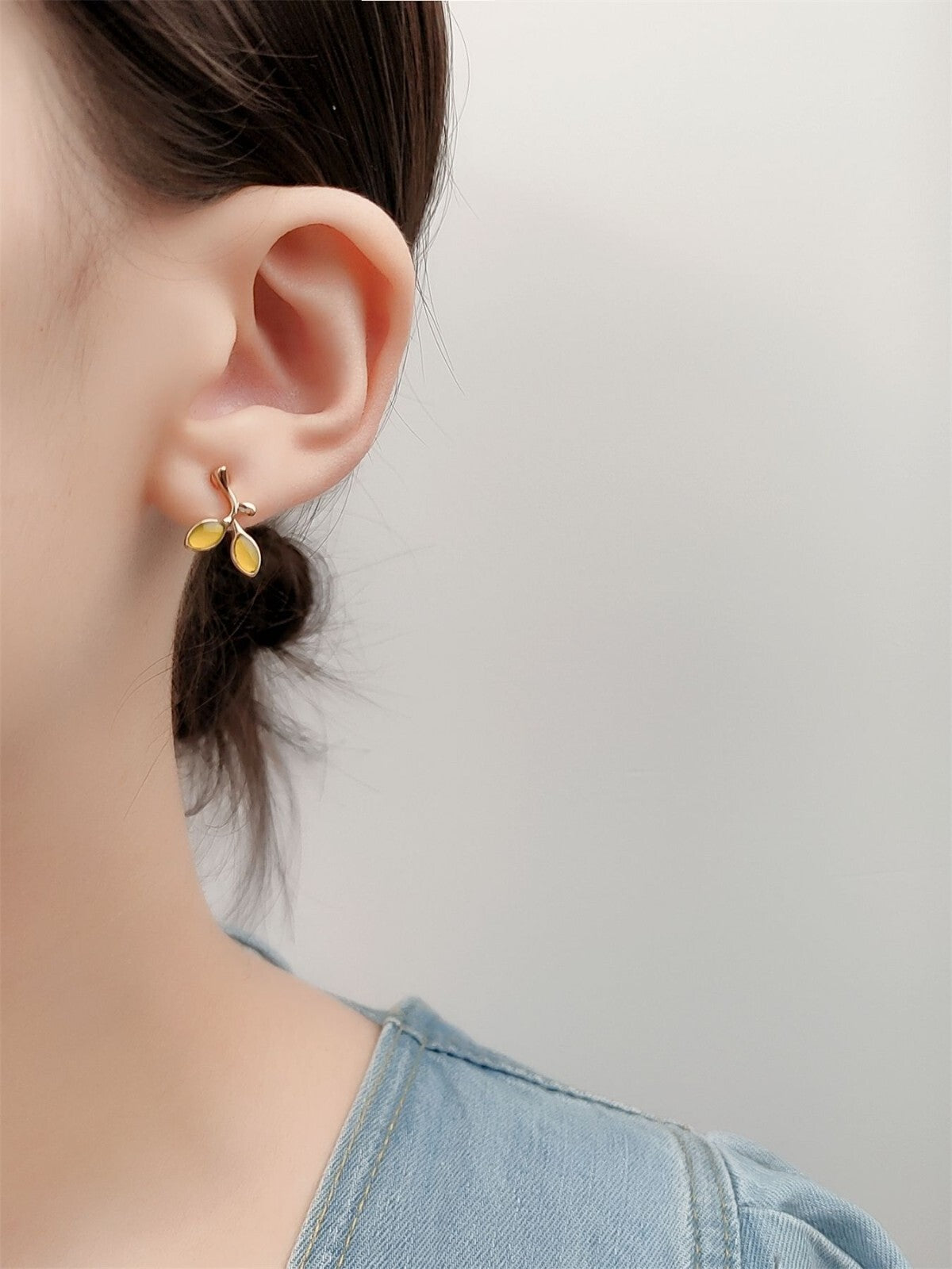 925 Sterling Silver Stud Leaf Drop Earrings Women Girl Jewellery Gift UK NEW2