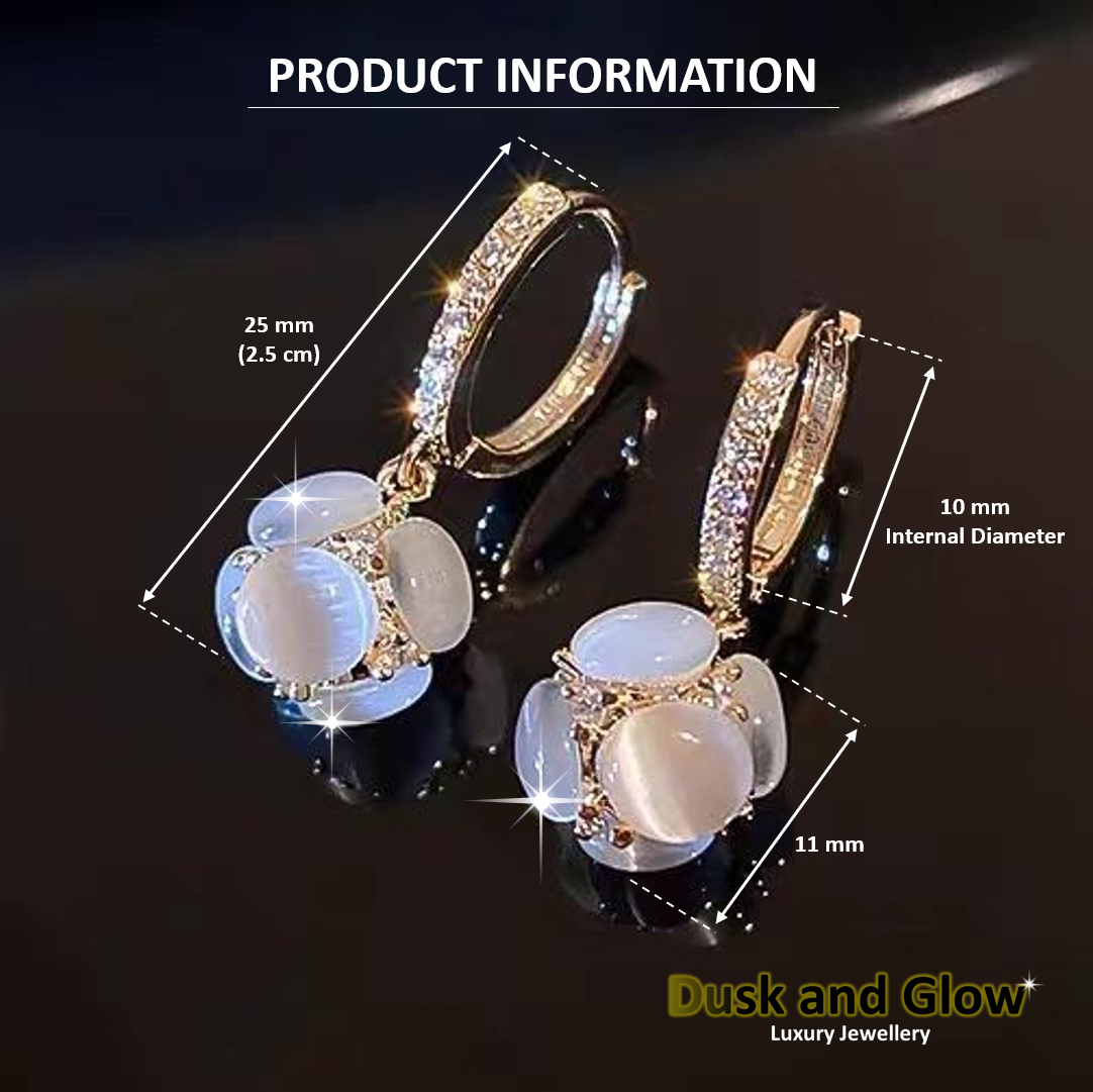 UK Women Ladies Faux Pearl Dangle Drop Hoop Earrings  Wedding Jewellery Gift NEW2
