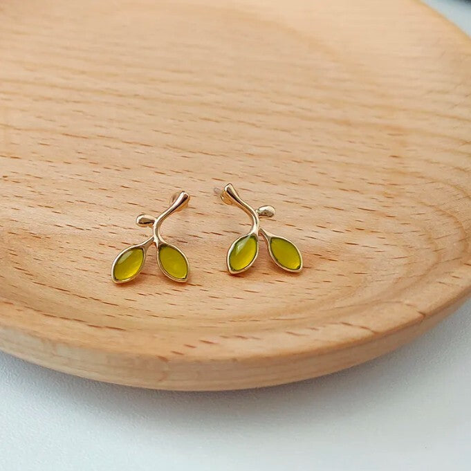 925 Sterling Silver Stud Leaf Drop Earrings Women Girl Jewellery Gift UK NEW3
