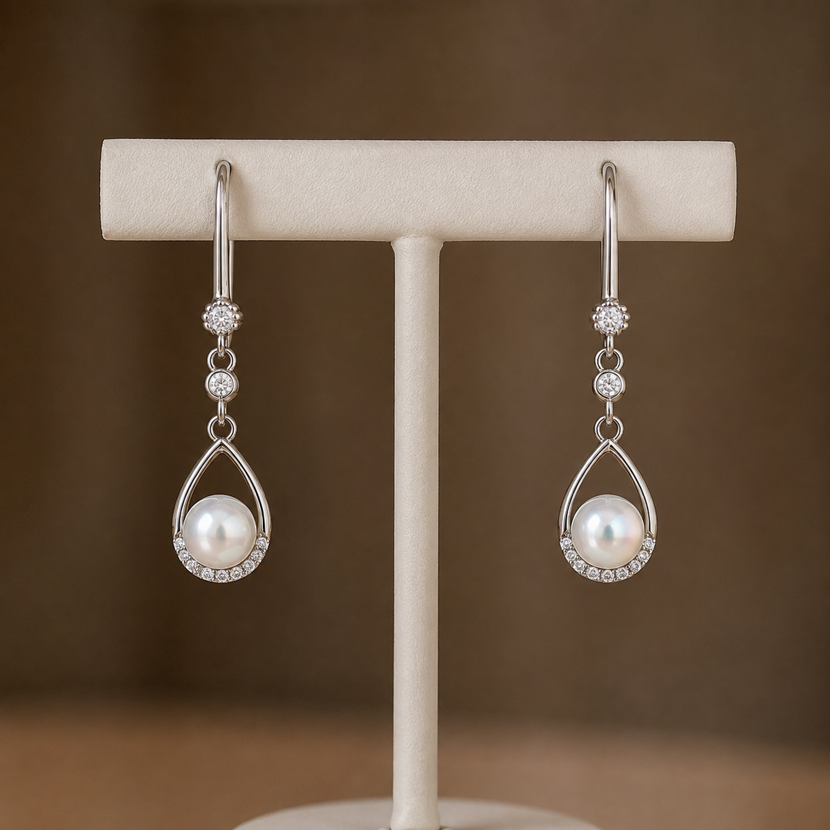 Sterling Silver Freshwater Pearl Drop Earrings