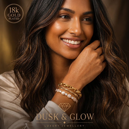 Luxury 18ct Gold Bracelet Stack