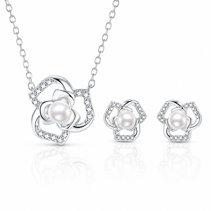 Beautiful Freshwater Pearl Jewellery Gift Set Pure 925 Sterling Silver