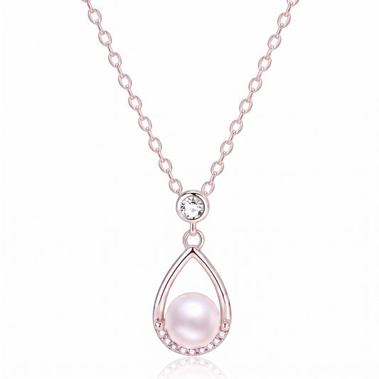 Silver Freashwater Pearl Necklace Pendant