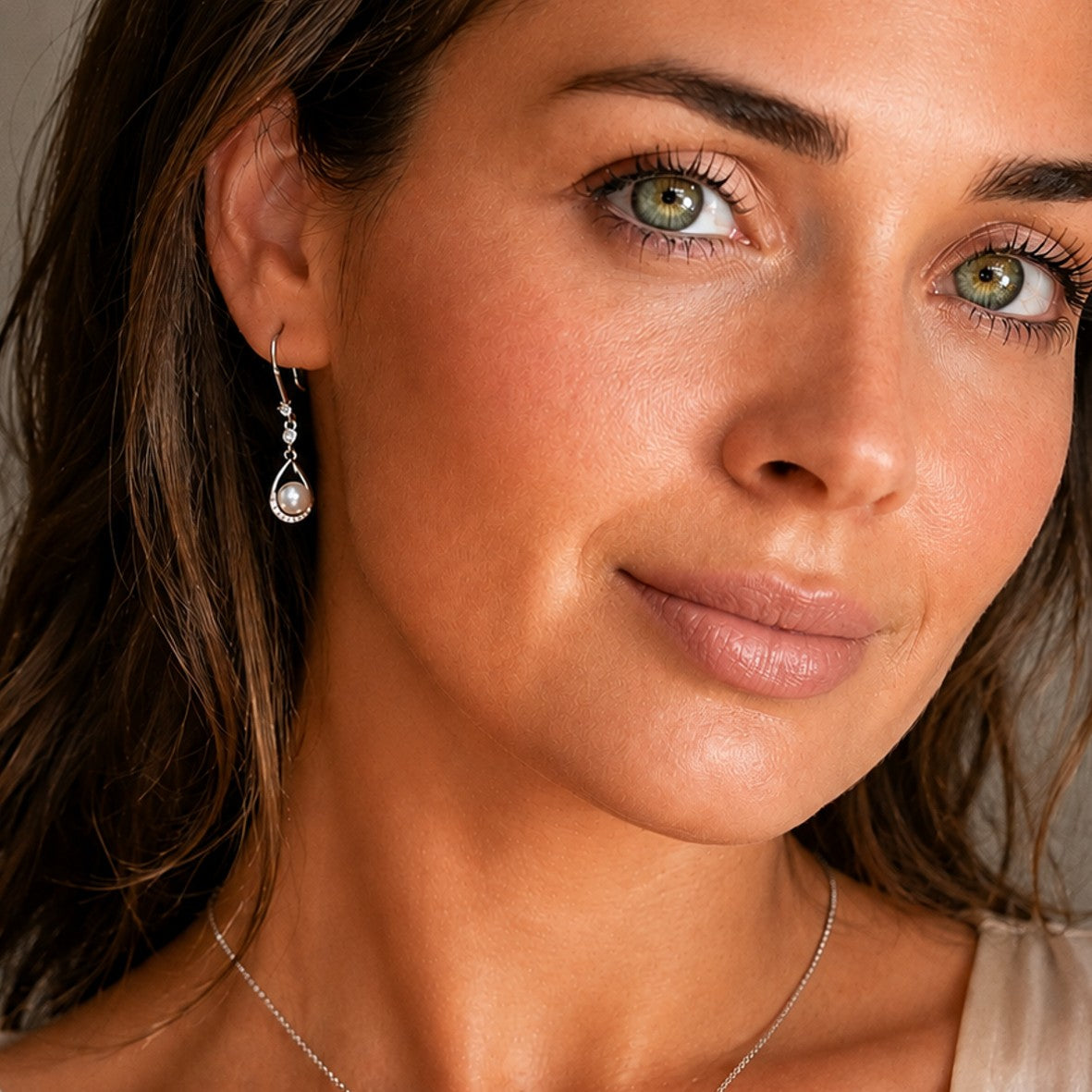 Sterling Silver Freshwater Pearl Drop Earrings